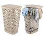 Curver Wasmand met deksel - 2x - beige - kunststof - 55 ltr