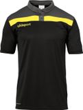 Uhlsport Offense 23 Polo Hommes - Noir / Anthracite / Citron vert | Taille : 4XL