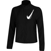 Nike Swoosh Hardloopjas Dames-Zwart, Maat XL