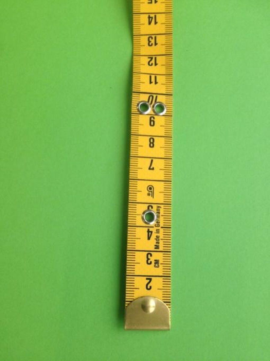 Prym centimeter, meetlint kunststof, met 10 cm metaal verstevigd, cm en inch