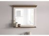 Miroir Mural TOULOUSE #134 Bois de Manguier Laqué Blanc - 70x15x63