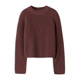 NAME IT KIDS katoenen gebreide trui - roodbruin