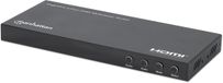 Manhattan HDMI-switch Met metalen behuizing, Met afstandsbediening, Multi-View modus, Rackmontage mogelijk, Ultra HD-geschikt