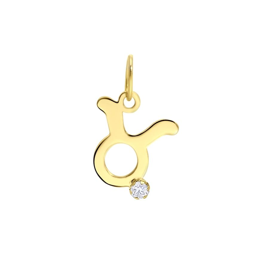 Lucardi Hangers 'Ram' 9 Karaat - goudkleurig | Bedels & Hangers Dames