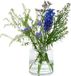 QUVIO Vaas - Glas - Gouden Rand - 18cm - Transparant