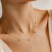 Hey Happiness Vlinder Ketting Dames - 925 Sterling Zilver 18K Goud Verguld - Zirkonia Hanger Ketting - Verstelbaar 42+5 cm - Hypoallergeen - Goud