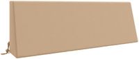 vidaXL Rugkussen SOEST 100% Polyester Zand 120 x 20 x 40 cm