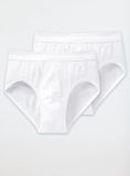 Schiesser Authentic Heren Slip - 2-pack - Wit - Maat M