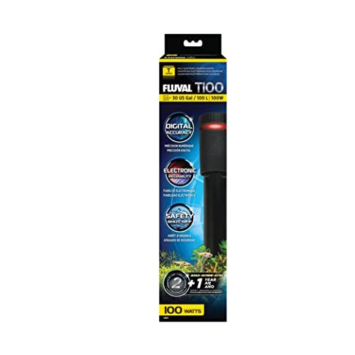 Fluval T100 Electronic Aquarium Heater - Up to 30 Gallons - 14881