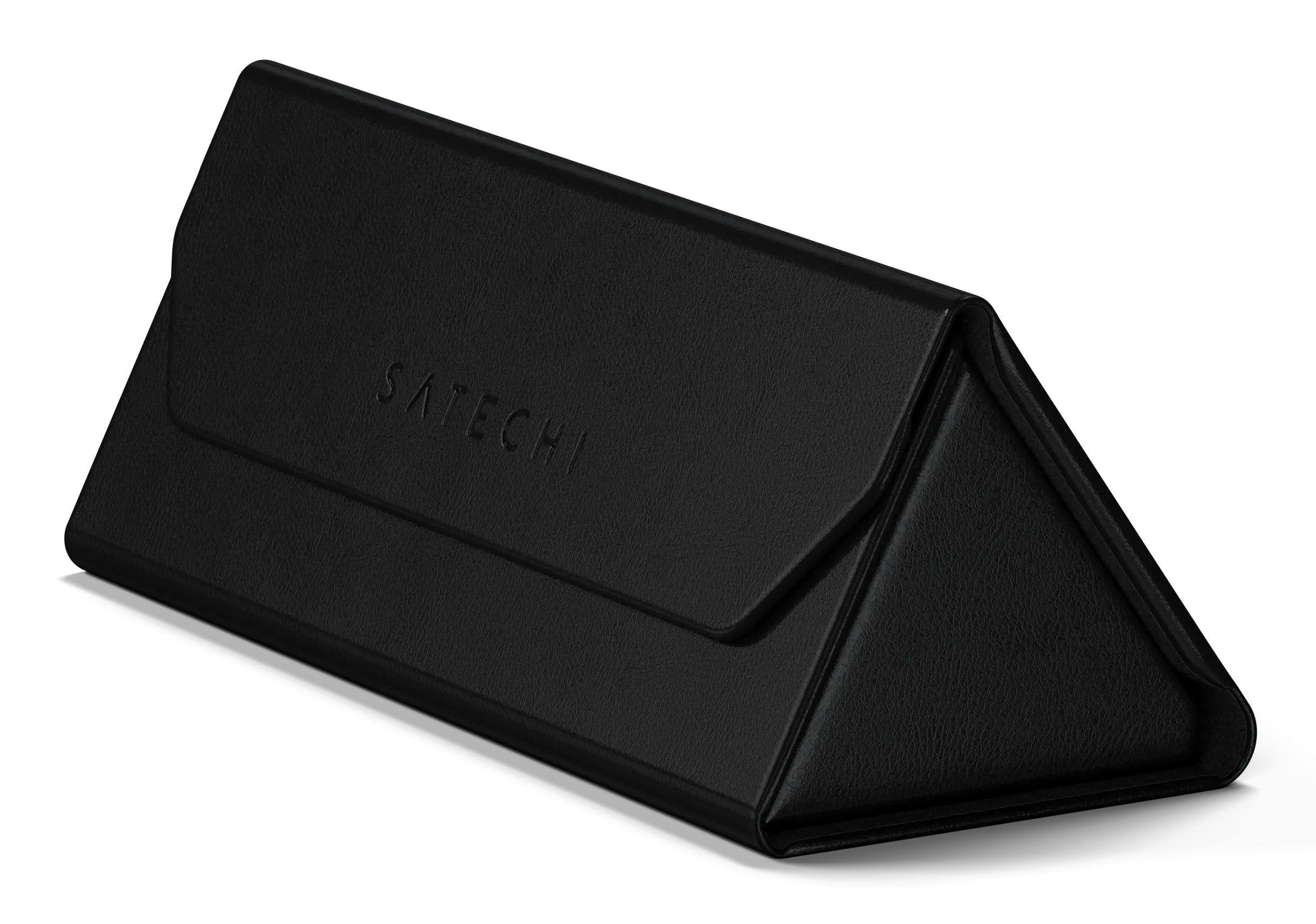 Satechi FindAll Vegan-lederen Brillenkoker met FindMy - Zwart