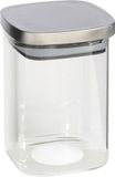 Gerimport Voorraadpot 1400 ml glas - RVS deksel - luchtdicht - vaatwasserbestendig