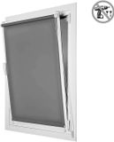 Storesdeco Doorschijnend EasyFix Rolgordijn Grijs 90x180 cm