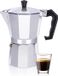alpina Percolator - Koffiemachine 270 ML - Koffieapparaat ⌀10 x 19 CM - 320 GR - Koffie Maken Zonder Elektriciteit - 1 Kop Per Keer Koffie Apparaat - Ook op Gas/Halogeen/Keramisch - Aluminium