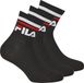 Fila Sokken Set van 3 - Zwart - Maat 43-46 - Katoen/Polyester/Elastaan - Unisex