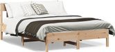 Maison Exclusive - Cadre de lit, couleur naturelle, 140 x 190 cm, bois de pin massif