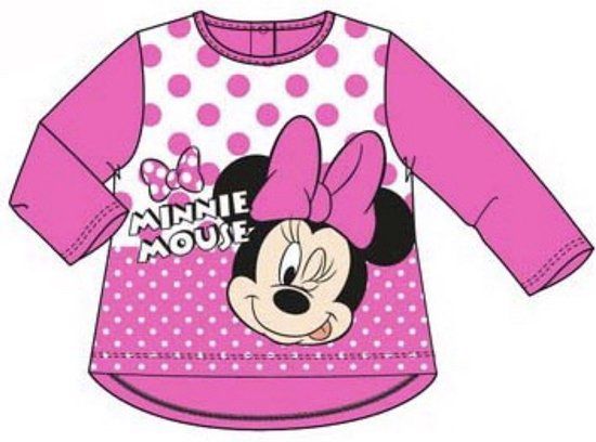 Disney Minnie Mouse Shirt - Long Sleeve - Pink - Size 80