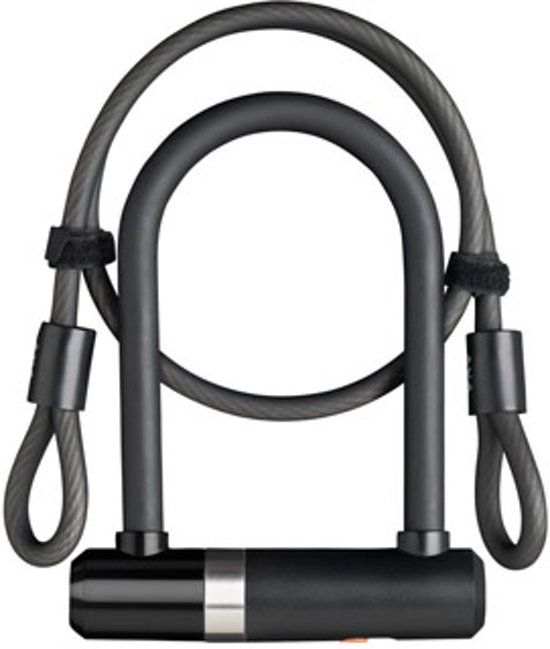 Axa Newton UL Mini - U-beugelslot - Met kabel - 100mm/8mm - Zwart
