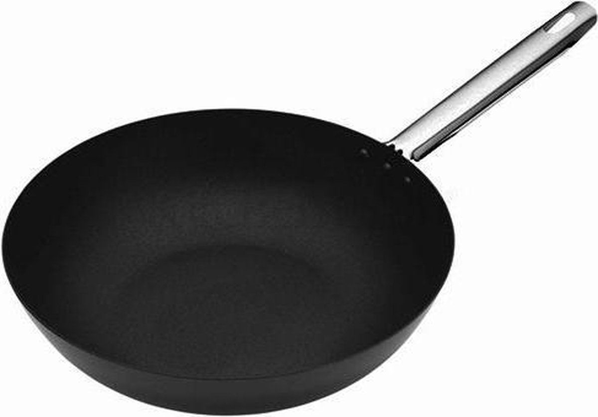 Masterclass Carbon Steel Wok - 30 cm - Professional - 5028250175250