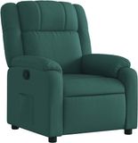 vidaXL Relaxfauteuil donkergroen stof
