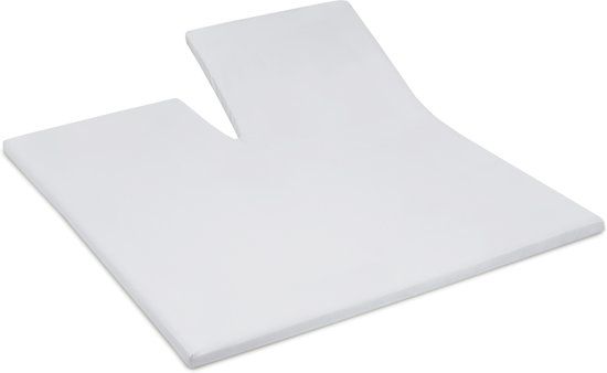 Cinderella Splittopper Hoeslaken Satijn - 180x210 cm - Light Grey