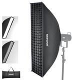 NEEWER Rechthoekige softbox-kit, 12 x 47 inch strip zachte doos met lichtdiffusors voor studio-fotografie video-opname streaming verlichting compatibel met Aputure 120d Compatibel met Godox SL60w