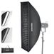 NEEWER Rechthoekige softbox-kit, 12 x 47 inch strip zachte doos met lichtdiffusors voor studio-fotografie video-opname streaming verlichting compatibel met Aputure 120d Compatibel met Godox SL60w