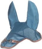 HKM Golden Bit Ear Bonnet Rookblauw Pony