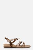 Tamaris Leopard Sandalen beige Textiel - Dames - Maat 41