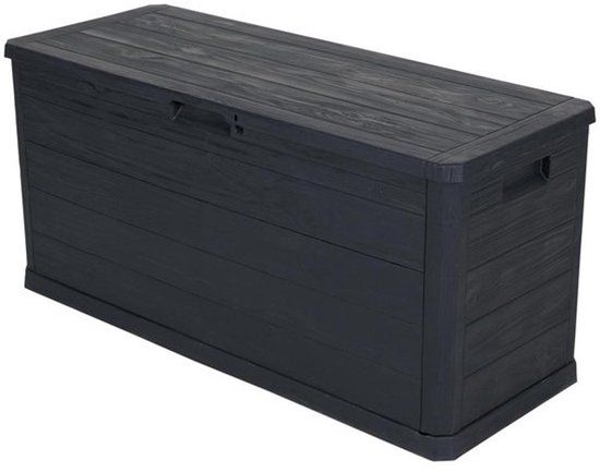 Merkloos Toomax Tuin-opbergbox Woody's Antraciet 280L