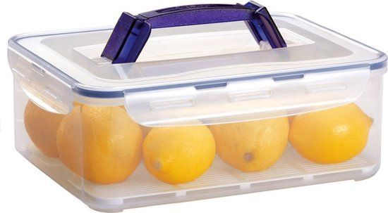 Lock&Lock Vershouddoos - Opbergbox met deksel - Met handgreep - 4,8 liter - Transparant