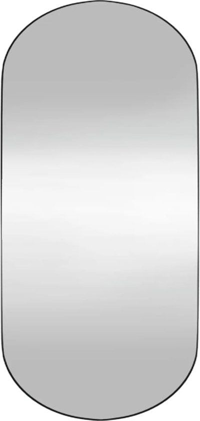 vidaXL Wandspiegel ovaal glas 45x100 cm