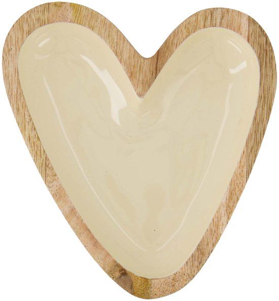 Zusss Houten Kom Hartje S Mango Hout Sand