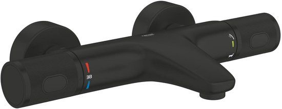 GROHE Precision Feel Thermostatische Badmengkraan - Wandgemonteerd - Matte Black