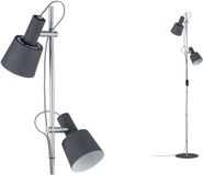 Paulmann Neordic Haldar Staande lamp E14 Donkergrijs, Chroom mat Metaal
