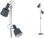 Paulmann Neordic Haldar Staande lamp E14 Donkergrijs, Chroom mat Metaal