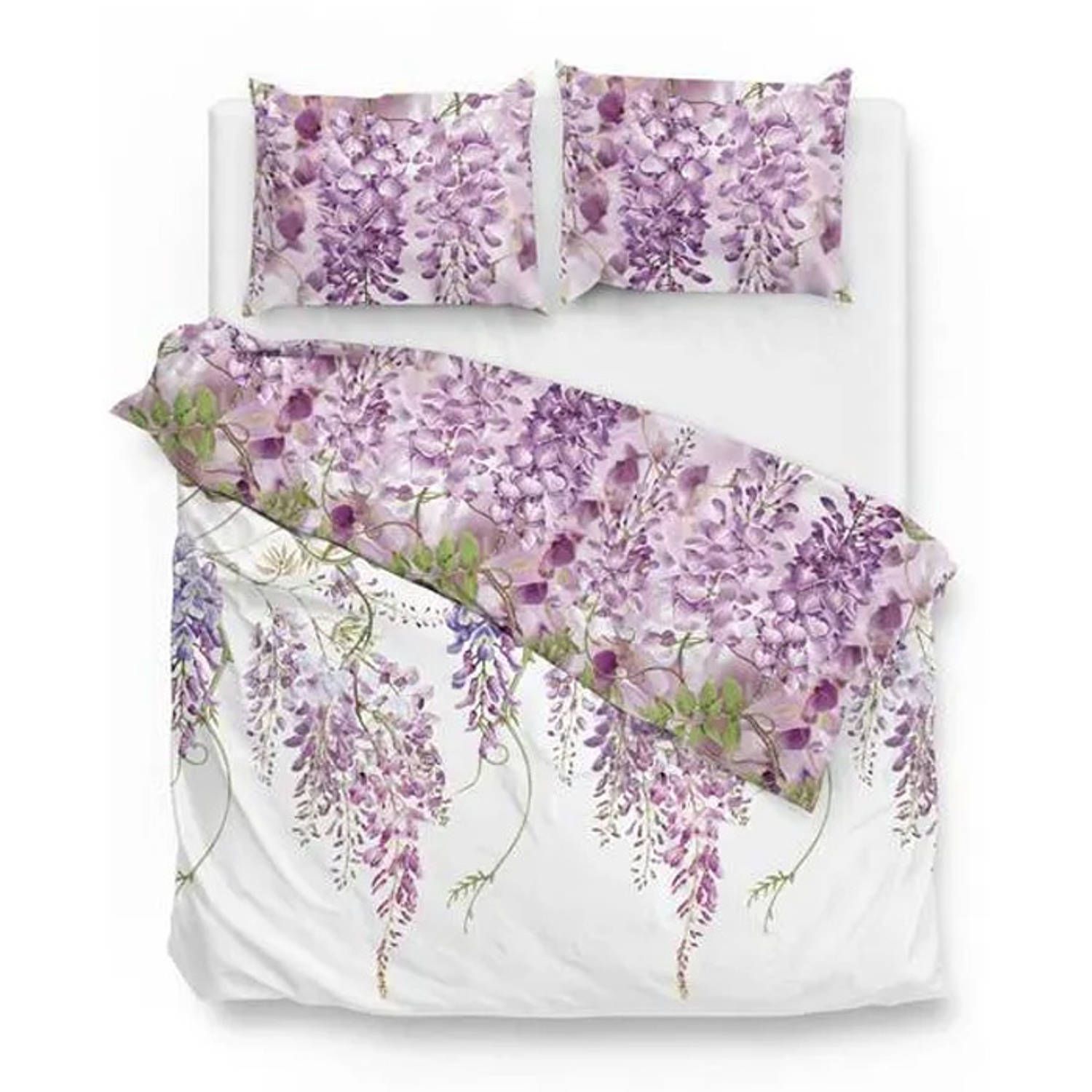 Zo!Home Veerle Dekbedovertrek - Roze - Lits-Jumeaux 240x200/220 cm - Katoen