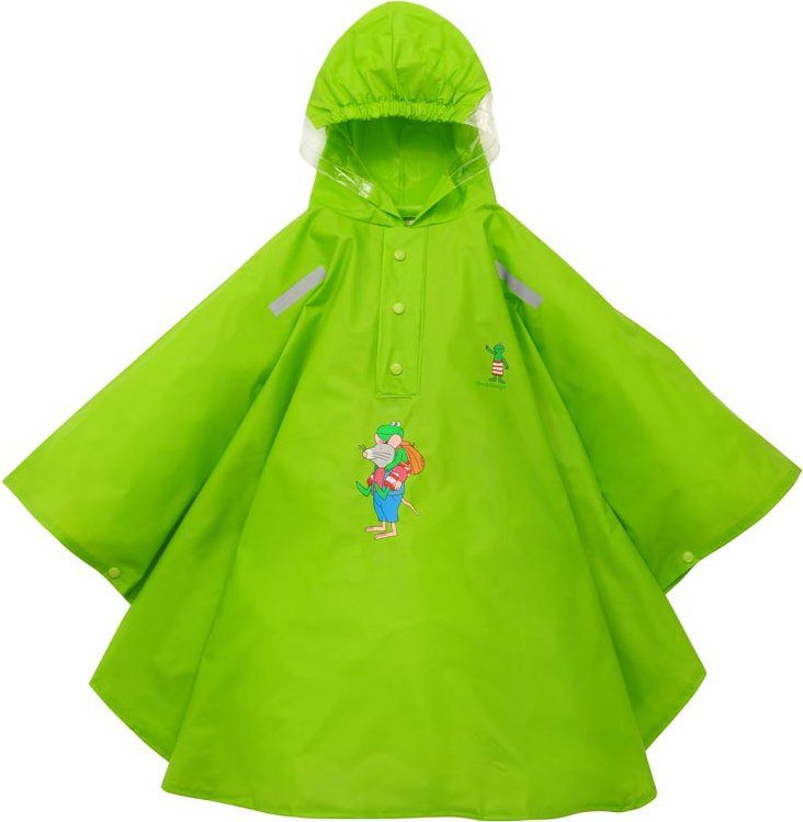 WILLEX Kinder Regenponcho Kikker en Vriendjes - Groen