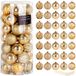 Vilde - Kerstballen - Nietbreekbaar - Goud - 6 cm