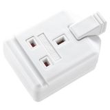 Masterplug Heavy Duty Single Socket Trailing Socket, Zonder Plug en Kabel, Wit