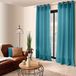 HomeMaison Effen gordijn met zeilringen Eendblauw Polyester 140 x 240 cm