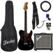 JET Guitars JT-350 Black pack débutant guitare électrique
