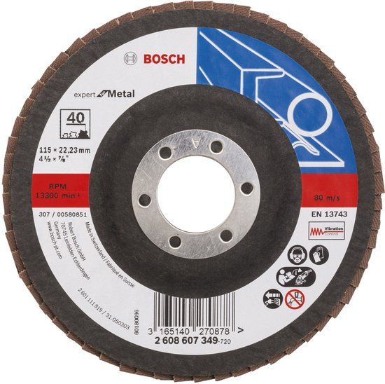 Bosch Lamellenschuurschijf 115 mm, 22,23 mm, 40