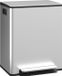 HOMCOM Poubelle - Acier inoxydable - 50L - Argent