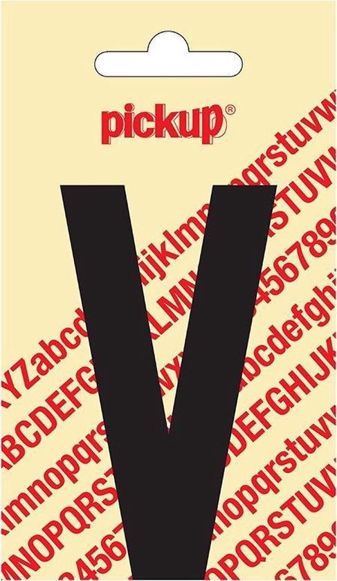 Pickup Plakletter Nobel 90 mm zwart V
