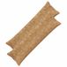 vidaXL Kussensloop 2 st houten taupe 40 x 145 cm nep konijnenbont