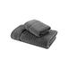 Caleffi Handdoek met gastenhanddoek van katoen strepen antraciet - 73859