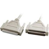 Serielle und parallele Kabel und Adapter Datenkabel seriell 1:1, 2x DSub 37, Stecker-Buchse, 3,0m, beige - 1 VE = 40 Stück