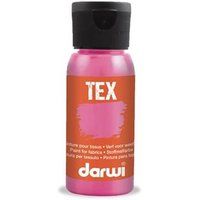Darwi Tex - Verf - op waterbasis - fluorescerend roze - halfdoorzichtig - 50 ml