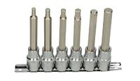 KS Tools 922.1819 Rail van 6 zeskantschroefbits 110 mm - 1/2 inch, 5-12 mm