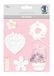 Ursus 56420052 3D-sticker, bruiloft, bestaande uit meerdere lagen, hoogwaardige materialen, zelfklevend, voor het versieren van wenskaarten, scrapbooking en voor andere knutselwerk, bont, one-size